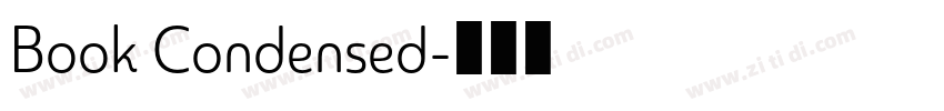 Book Condensed字体转换 Book Condensed字体转换